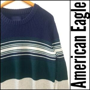 NEW! AMERICAN EAGLE Mens Crewneck Knit Sweater Medium.